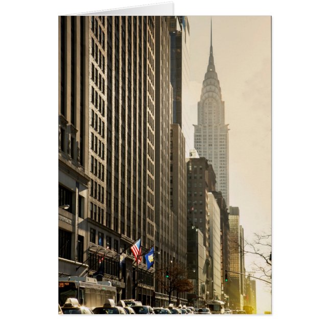 New York, E 42 St. und Chrysler Gebäude (Vorne)