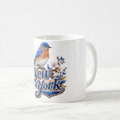 New York Eastern Bluebird Botanisch Kaffeetasse (VorderseiteRechts)