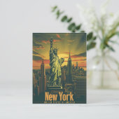 New York - Eine Lady Liberty Postkarte (Stehend Vorderseite)