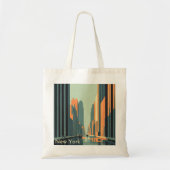 New York - eine Vintage Hommage Tragetasche (Vorne)