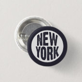 New York - Einfach und rein! T-Shirt Button (Vorne & Hinten)