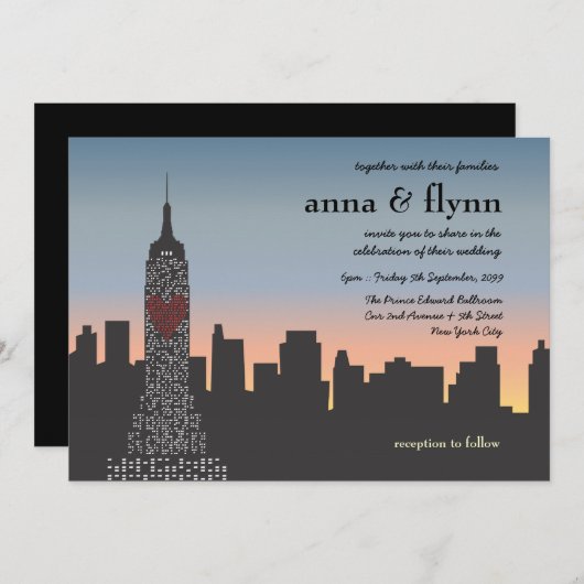 New- York Einladung (Vorne/Hinten)