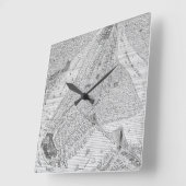 New York: El Train, C1878 Quadratische Wanduhr (Winkel)