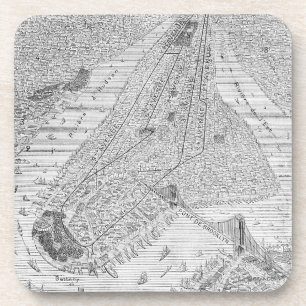 New York: EL-Zug, C1878 Getränkeuntersetzer