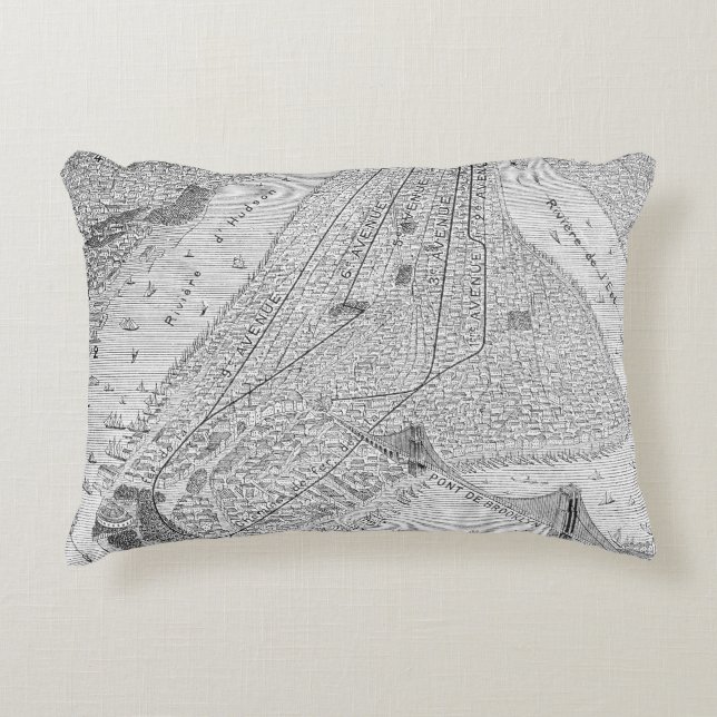 New York: EL-Zug, C1878 Zierkissen (Vorderseite)