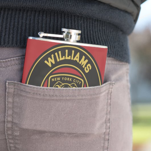 New York Elephant Golf Club Name Flachmann (Beispiel)