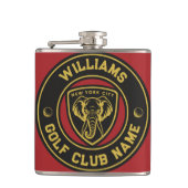 New York Elephant Golf Club Name Flachmann (Vorderseite)