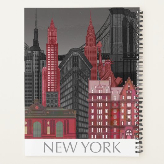 New York Elevations by Night - Red Planer (Rückseite)