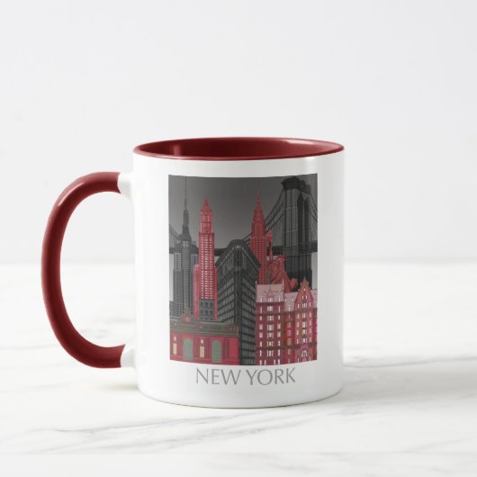 New York Elevations by Night - Red Tasse (Links)
