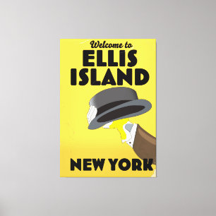 New York Ellis Island Leinwanddruck