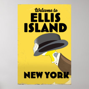 New York Ellis Island Poster
