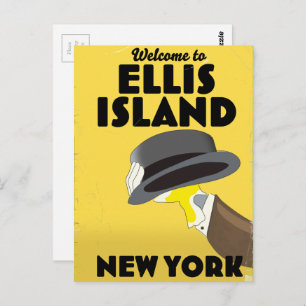 New York Ellis Island Postkarte