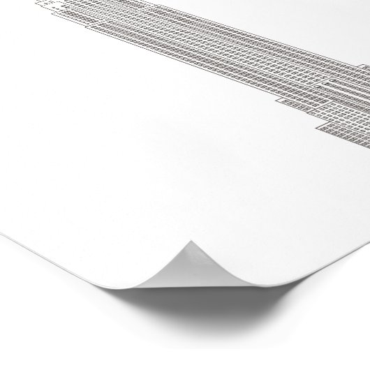 NEW YORK EMPIRE STAAT POSTER (Ecke)