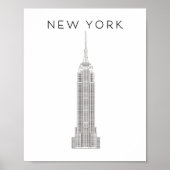 NEW YORK EMPIRE STAAT POSTER (Vorne)
