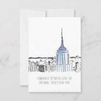 New York Empire State Gebäude Note Card Dankeskarte