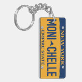 New York Empire State License Plate Art Custom Key Schlüsselanhänger (Vorderseite links)