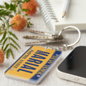 New York Empire State License Plate Art Custom Schlüsselanhänger (Vorderseite rechts)