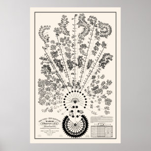 New York & Erie Railroad Org - Leicht - Umriss Poster