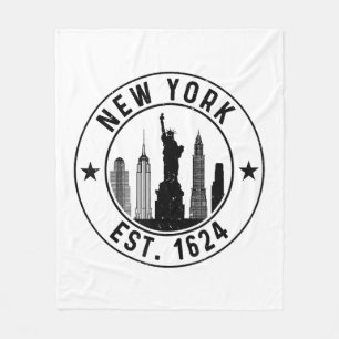 New York Est. 1624 New York City Lover Nyc Fleecedecke
