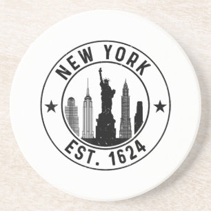 New York Est. 1624 New York City Lover Nyc Getränkeuntersetzer
