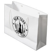 New York Est. 1624 New York City Lover Nyc Große Geschenktüte (Vorderseite Schrägansicht)