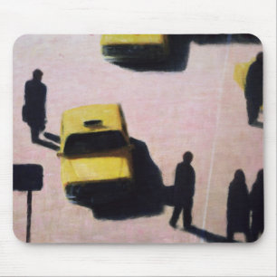 New York fährt 1990 mit einem Taxi Mousepad