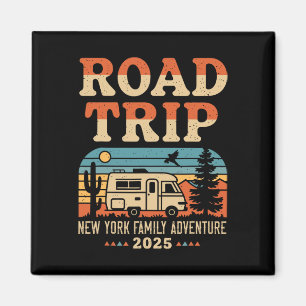 New York Family Adventure Rv Camping Travel Road T Magnet