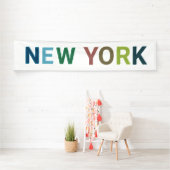 New York: Farbiger Text Banner (Insitu)