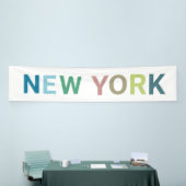 New York: Farbiger Text Banner (Messeveranstaltung)