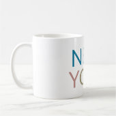 New York: Farbiger Text Kaffeetasse (Links)