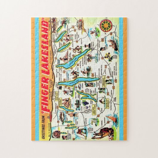 New York Finger Lakes 11x14 Puzzle (Vertikal)