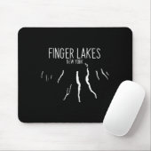 New York Finger Lakes Map Design _1  Mousepad (Mit Mouse)