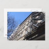 New York Fire Escape Postkarte (Vorne/Hinten)