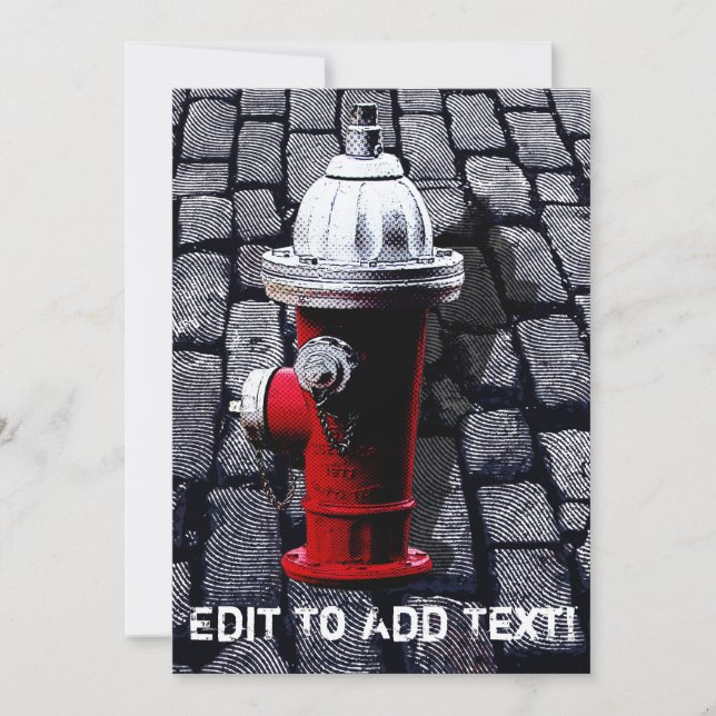 New York Fire Hydrant Illustration (Vorderseite)