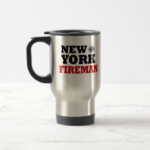 New York Fireman Reisebecher