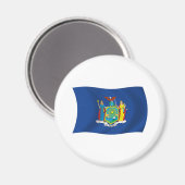 New York Flag Magnet (Vorderseite/Rückseite)