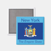 New York Flag Magnet (Vorderseite/Rückseite)