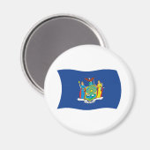 New York Flag Magnet (Vorderseite/Rückseite)