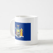 New York Flag + Map Tasse (Vorderseite Links)