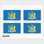 NEW YORK Flag - Rechteckiger Aufkleber (Blatt)
