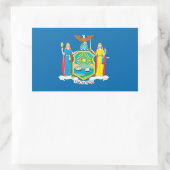 NEW YORK Flag - Rechteckiger Aufkleber (Tasche)