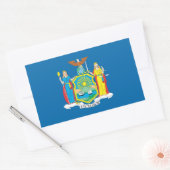 NEW YORK Flag - Rechteckiger Aufkleber (Umschlag)