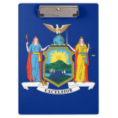 New York Flag, The Empire State, American Colonies Klemmbrett (Vorderseite)