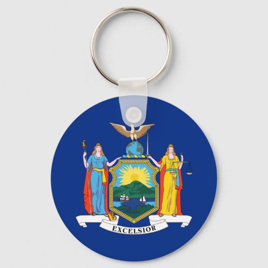 New York Flag, The Empire State, American Colonies Schlüsselanhänger (Vorderseite)