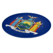 New York Flag, The Empire State, American Colonies Schneidebrett (Ecke)