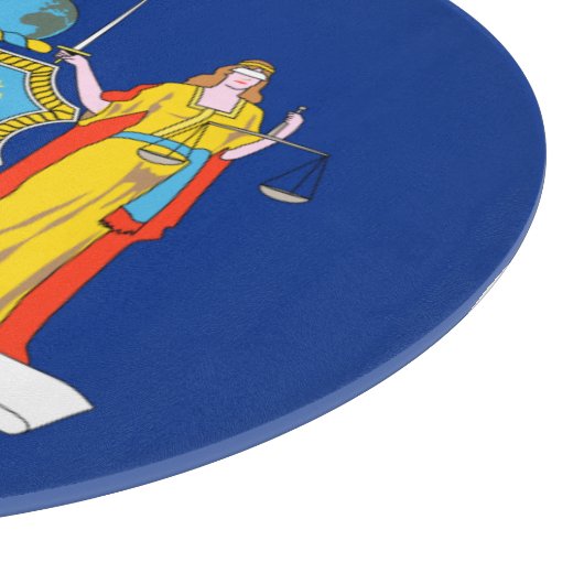 New York Flag, The Empire State, American Colonies Schneidebrett (Ecke)