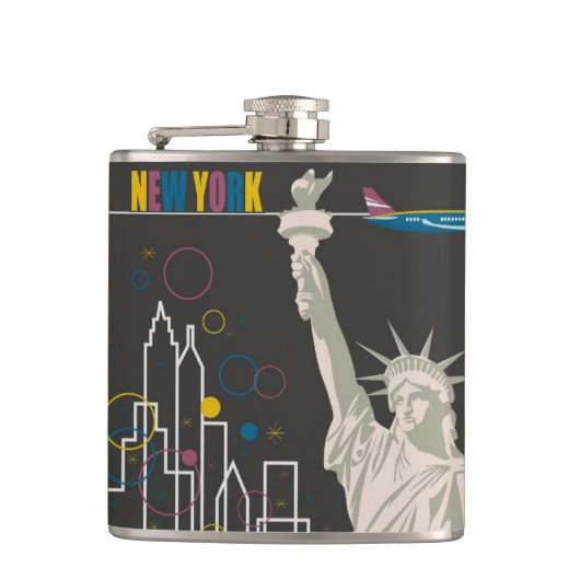 New York Flask Flachmann (Vorderseite)