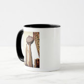 New York - Flatiron Gebäude und Uhr Tasse (Vorderseite Links)