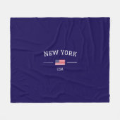 New York Fleecedecke (Vorderseite (Horizontal))