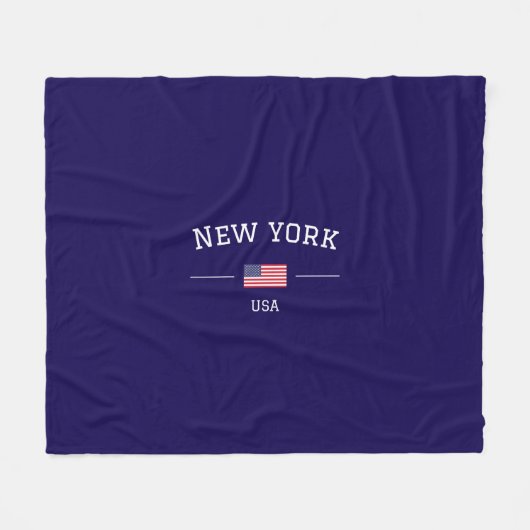 New York Fleecedecke (Vorderseite (Horizontal))